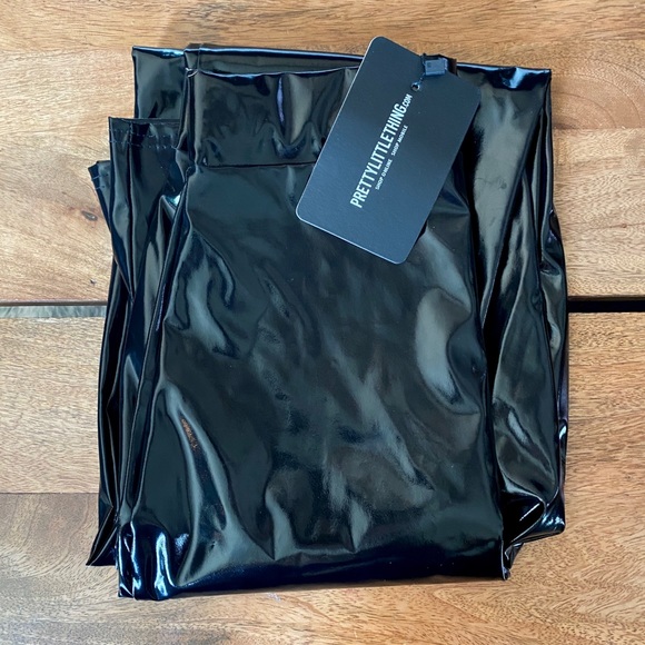 Zip-up vinyl legging / pant - Picture 3 of 3